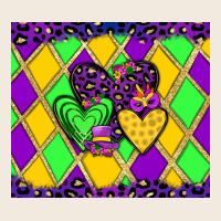Mardi Gras Hearts Zipper Hoodie | Teevron