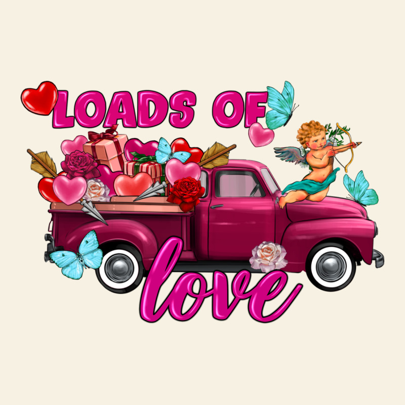 Loads Of Love Valentine's Day Truck Vintage Tee by FaDigitalArtStudio | Teevron