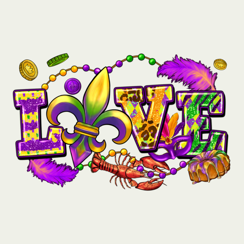 Love Mardi Gras Urban Heavy Tee by FaDigitalArtStudio | Teevron