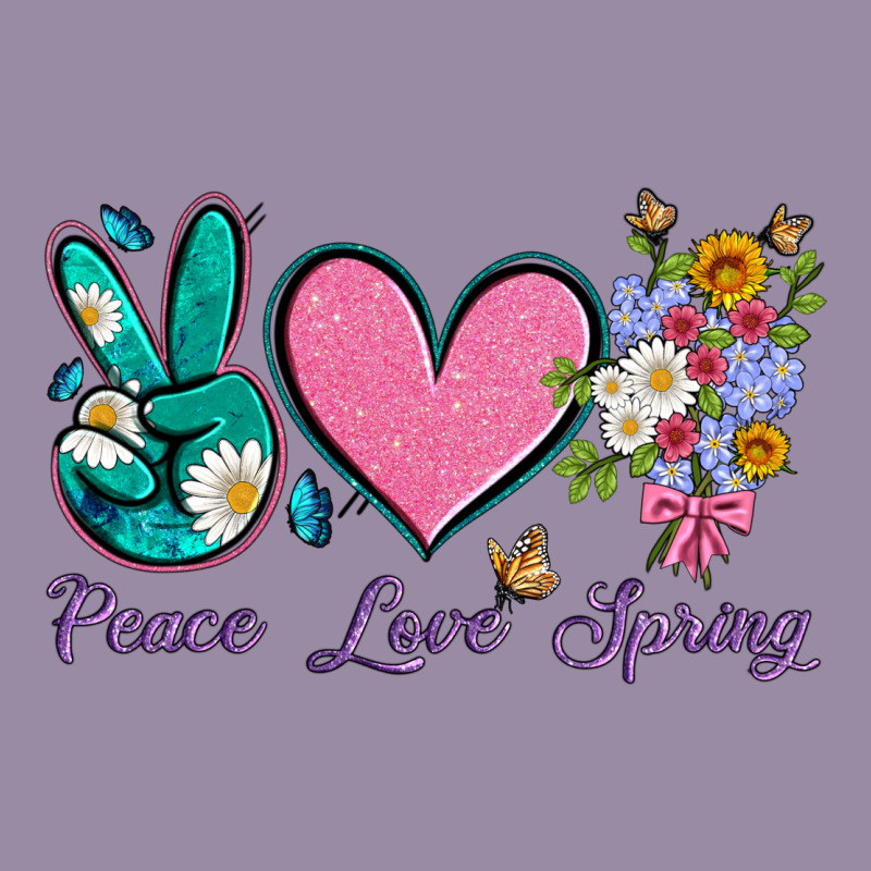 Peace Love Springwith Flowers And Butterfly Classic Tee by Artiststas | Teevron