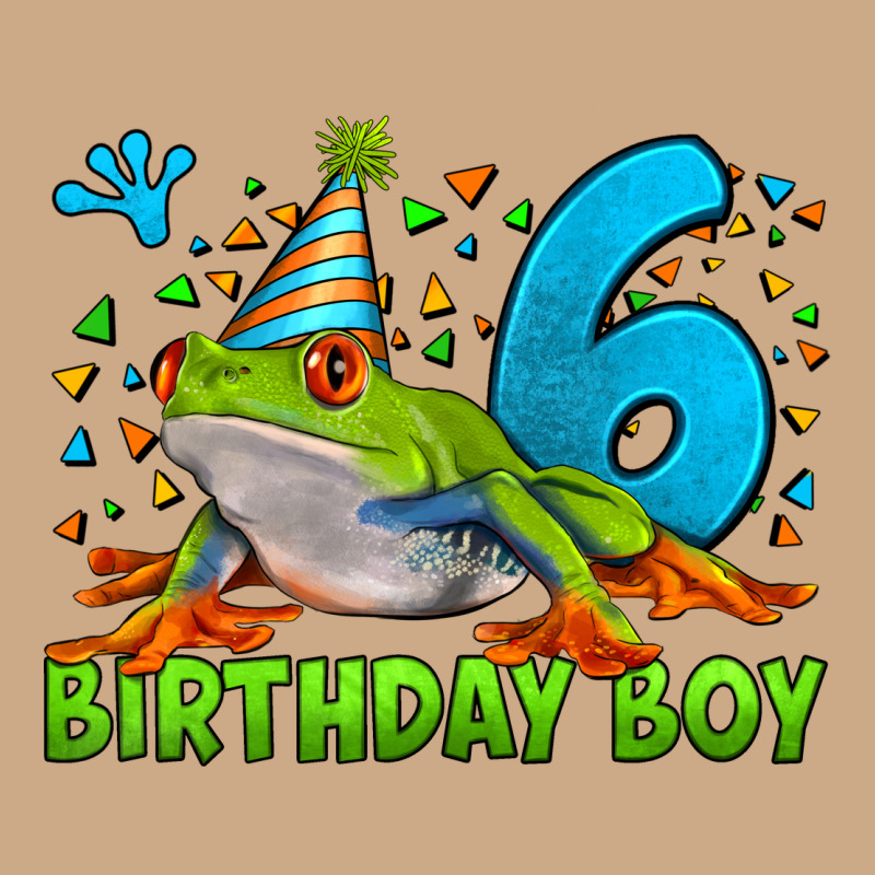 Birthday Boy Frog Age 6 Vintage Hoodie by LillyAllenDesigns | Teevron