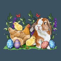 Easter Bunny And Chicks With Floral Urban Heavy Tee | Teevron