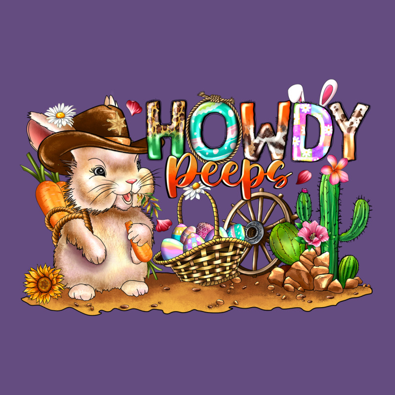Easter Howdy Peeps Bunny Vintage Hoodie by CowhideDigitalArt | Teevron