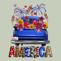 Western Fourth Of July America Truck Ladies Tee | Teevron