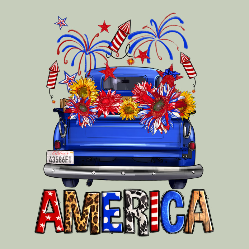 Western Fourth Of July America Truck Ladies Tee by FaDigitalArtStudio | Teevron