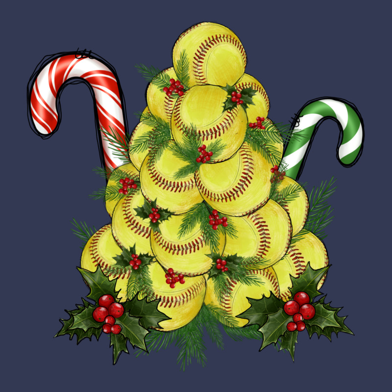 Lightning Softball Christmas Tree Heavyweight Hoodie by RanaPortraitStore | Teevron
