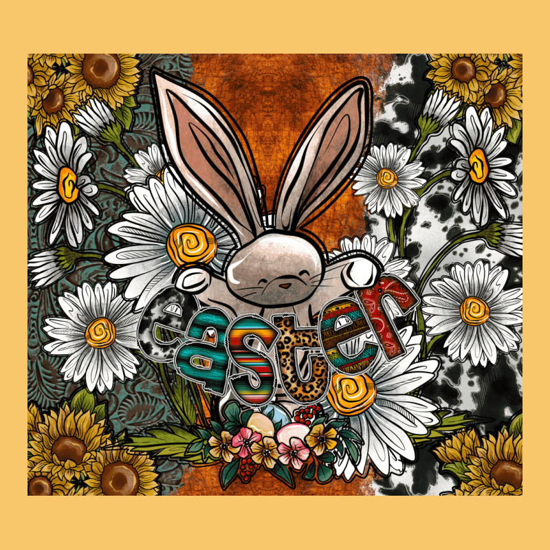 Bunny Easter Vintage Hoodie by CowhideDigitalArt | Teevron