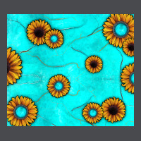 Turquoise Gemstone Sunflower Zipper Hoodie | Teevron