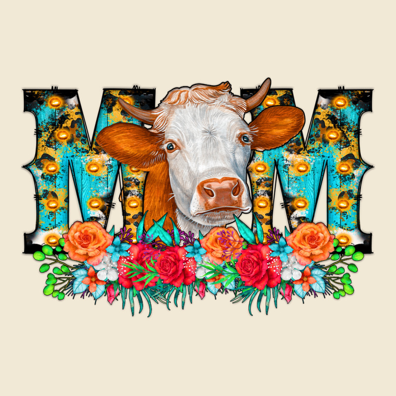 Mom Cow Flowers Premium Tee by CowCowDesign | Teevron