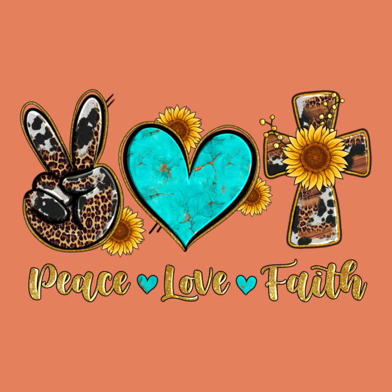 Peace Love Faith With Cros And Sunflower Classic Tee by Artiststas | Teevron