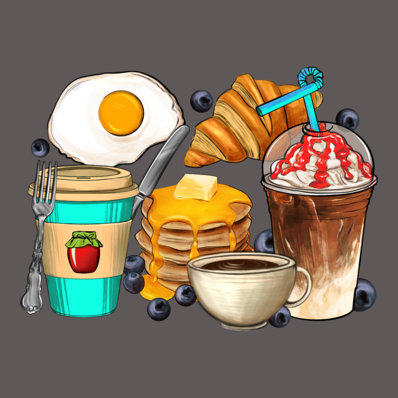 Breakfast Coffee Cups Premium Hoodie by Artiststas | Teevron
