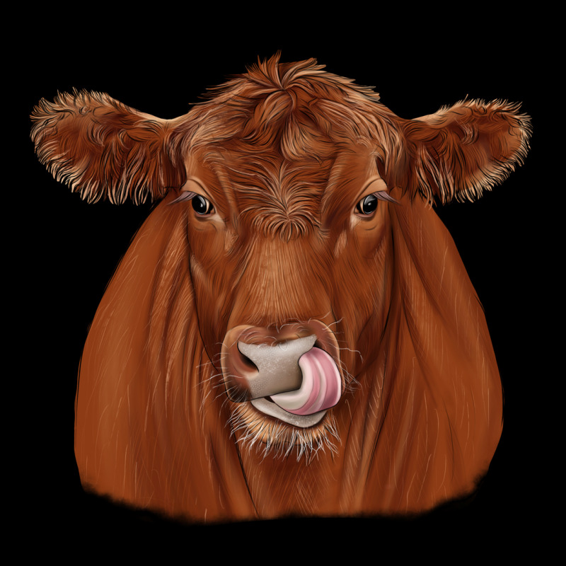 Red Angus Zipper Hoodie by JahusDesignShop | Teevron