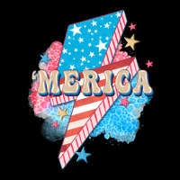 Merica Leopard Lightning Bolt Ladies Tee | Teevron