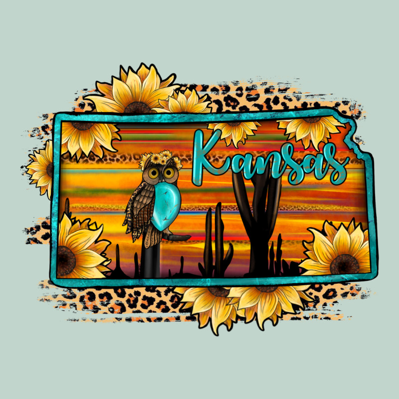 Kansas Owl Sunset Sunflower Map Zipper Hoodie by JahusDesignShop | Teevron