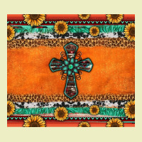 Sunflowers Cross Aztec Pattern Urban Hoodie | Teevron