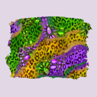 Mardi Gras Leopard Gemstone Background Classic Tee | Teevron
