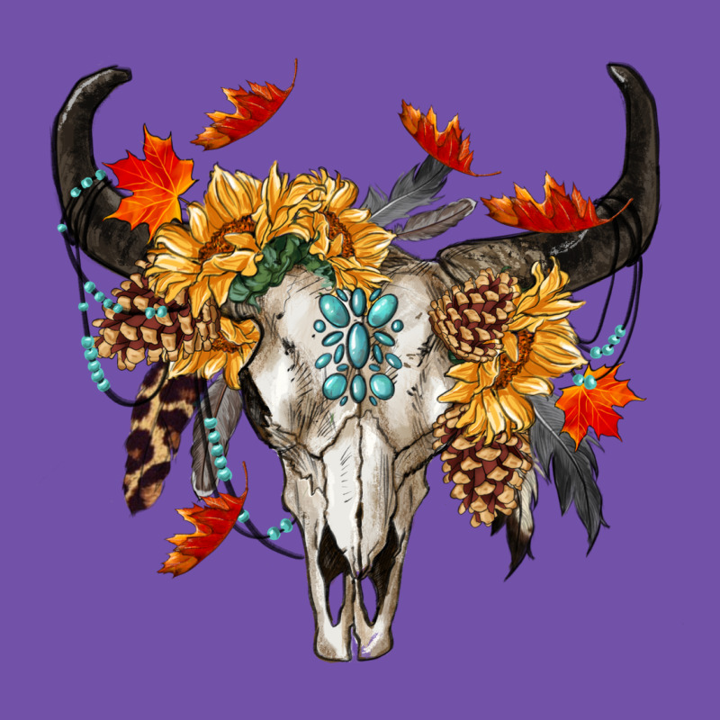 Fall Bull Skull Premium Sweatshirt by RanaPortraitStore | Teevron