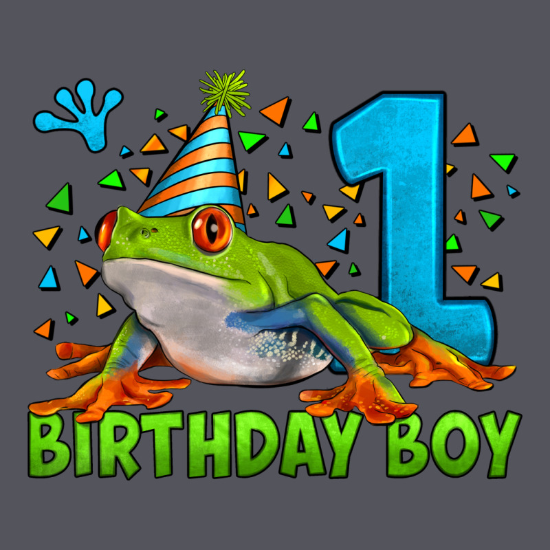 Birthday Boy Frog Age 1 Vintage Hoodie by LillyAllenDesigns | Teevron
