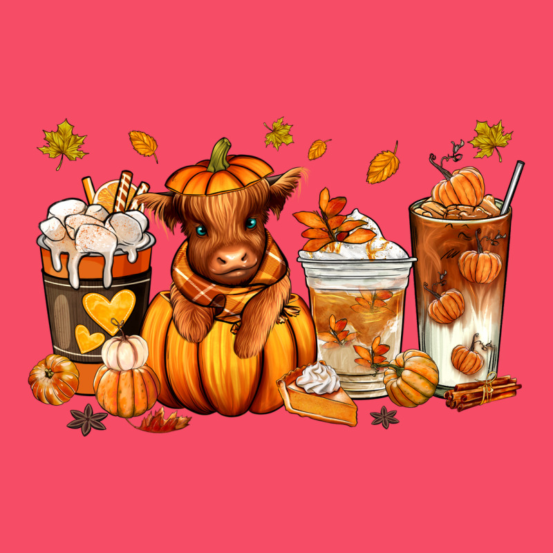 Fall Autumn Cow Pumpkin Coffee Cups Premium Sweatshirt by RanaPortraitStore | Teevron