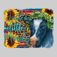 Cow Serape Just A Little Moody Premium Tee | Teevron