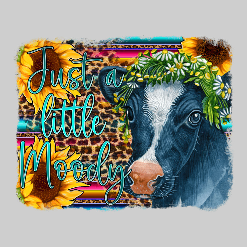 Cow Serape Just A Little Moody Premium Tee by CowCowDesign | Teevron