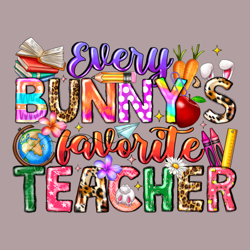Every Bunny Favorite Teacher Easter Vintage Hoodie by CowhideDigitalArt | Teevron