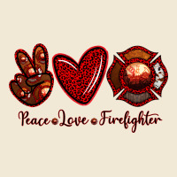 Peace Love Firefighter Premium Tee | Teevron