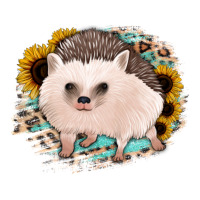 hedgehog with sunflowers and leopard | Teevron