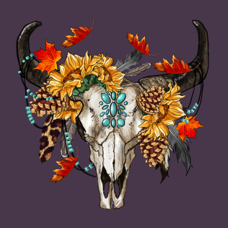 Fall Bull Skull Heavyweight Hoodie by RanaPortraitStore | Teevron