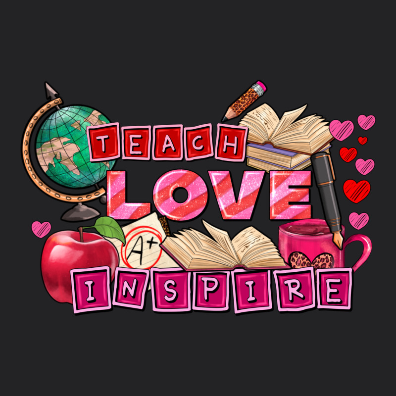 Valentine's Day Teach Love Inspire Vintage Tee by FaDigitalArtStudio | Teevron