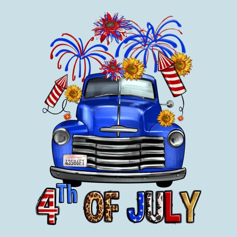 Western Fourth Of July Truck Ladies Tee by FaDigitalArtStudio | Teevron