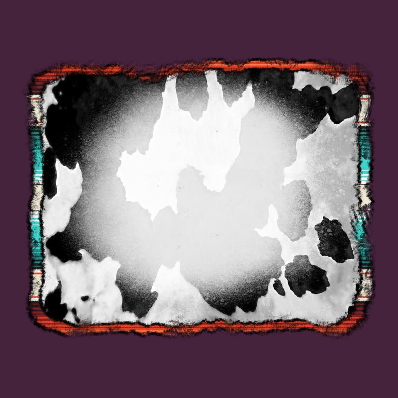 Cowhide Background With Bleach Serape Frame Premium Tee by CowCowDesign | Teevron