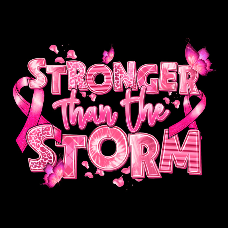 Stronger Than The Storm Breast Cancer Heavy Core Tee by RanaPortraitStore | Teevron
