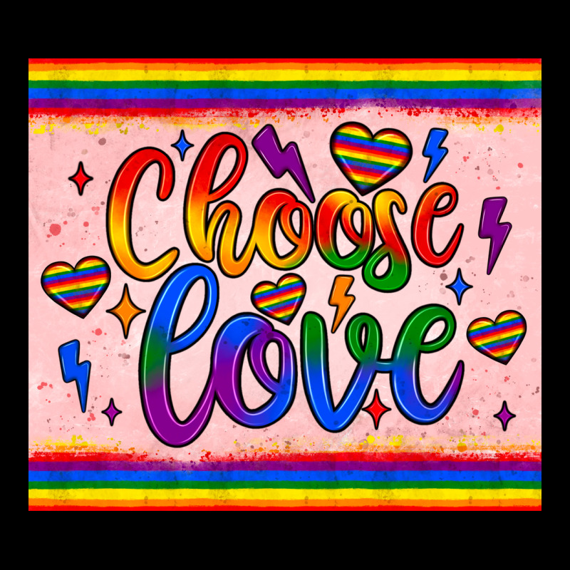 Choose Love Tumbler Zipper Hoodie by JahusDesignShop | Teevron
