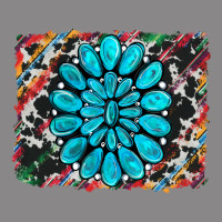 Cowhide And Serape Gemstone Background Vintage Tee | Teevron