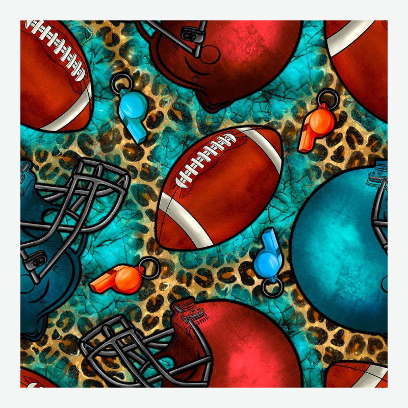 American Football Helmet With Leopard And Gemstone Urban Heavy Tee by BundleAndBundleShop | Teevron