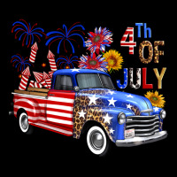 Western Truck Fourth Of July America Ladies Tee | Teevron