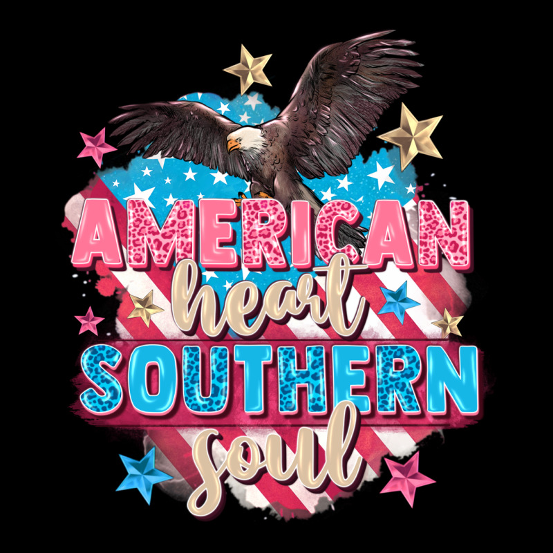 American Heart Southern Soul 4th Of July Ladies Tee by FaDigitalArtStudio | Teevron
