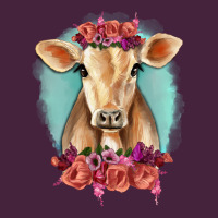 Floral Cow Premium Tee | Teevron