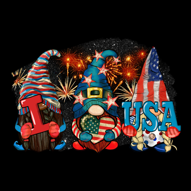 I Love Usa Gnomes 4th Of July Heavy Core Tee by CowGirlArtShop | Teevron