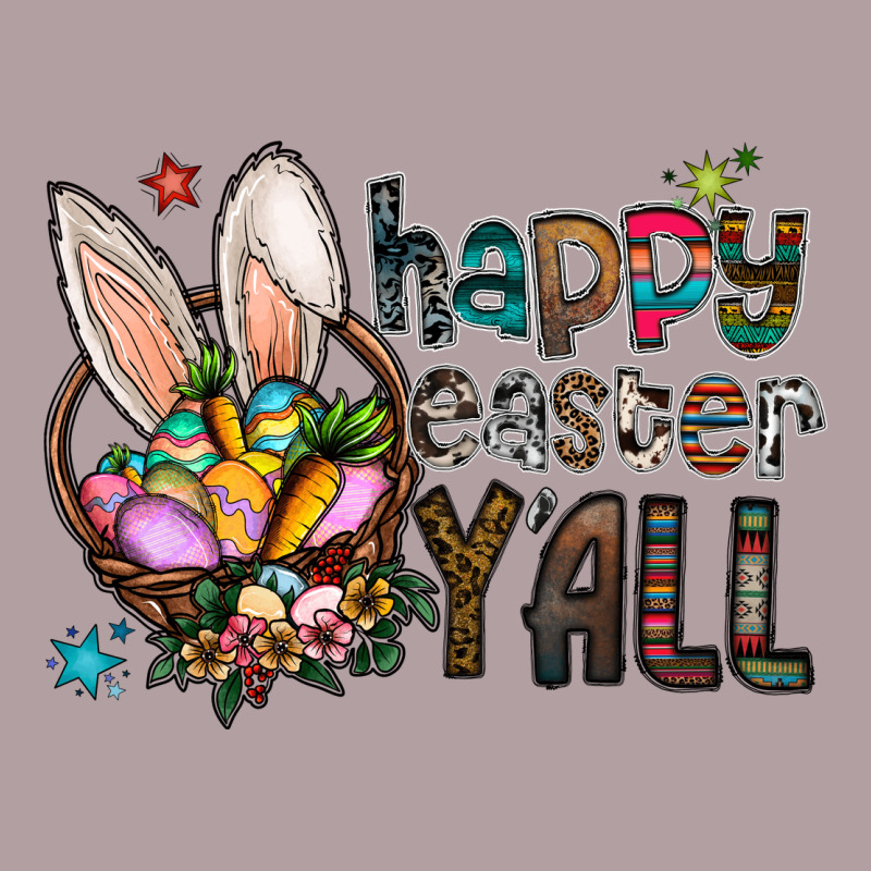 Happy Easter Y'all Vintage Hoodie by CowhideDigitalArt | Teevron