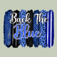 Back The Blue Brushstrokes Ladies Tee | Teevron