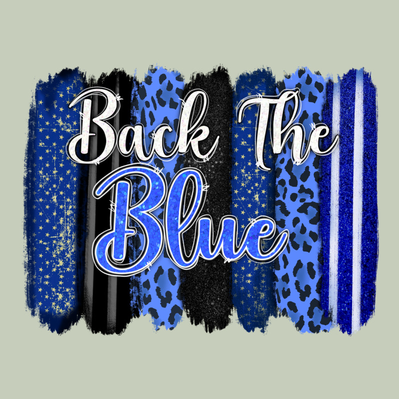 Back The Blue Brushstrokes Ladies Tee by FaDigitalArtStudio | Teevron