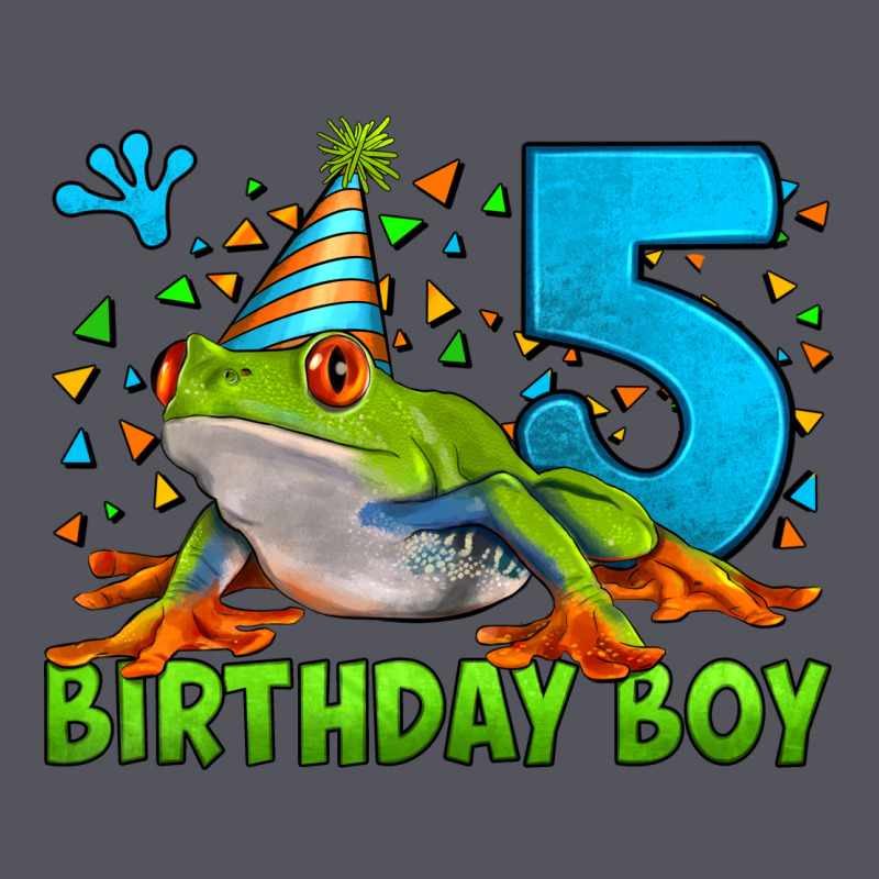 Birthday Boy Frog Age 5 Vintage Hoodie by LillyAllenDesigns | Teevron