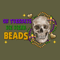 On Tuesdays We Wear Beads Skull Vintage Tee | Teevron