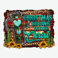 Christmas Begins With Christ Cross Urban Heavy Tee | Teevron