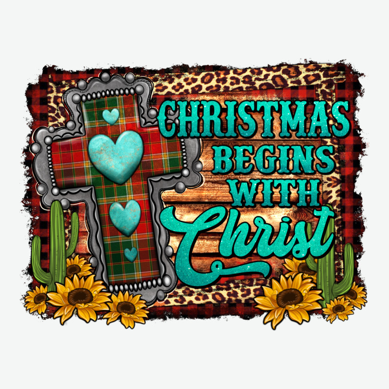 Christmas Begins With Christ Cross Urban Heavy Tee by Jasminsmagicworld | Teevron