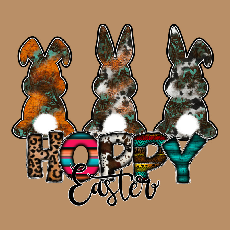Hoppy Easter Vintage Hoodie by CowhideDigitalArt | Teevron