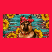 German Shepherd With Sunflowers License Plate Classic Tee | Teevron