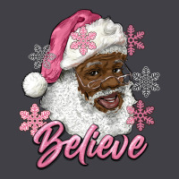 Pink Christmas African American Santa Believe Heavyweight Hoodie | Teevron